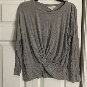 Knot-Front Long Sleeve